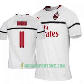 Koszulka AC Milan Fabio Borini 11 Wyjazdowe Stroje Piłkarskie 2018-2019 Krótki Rękaw